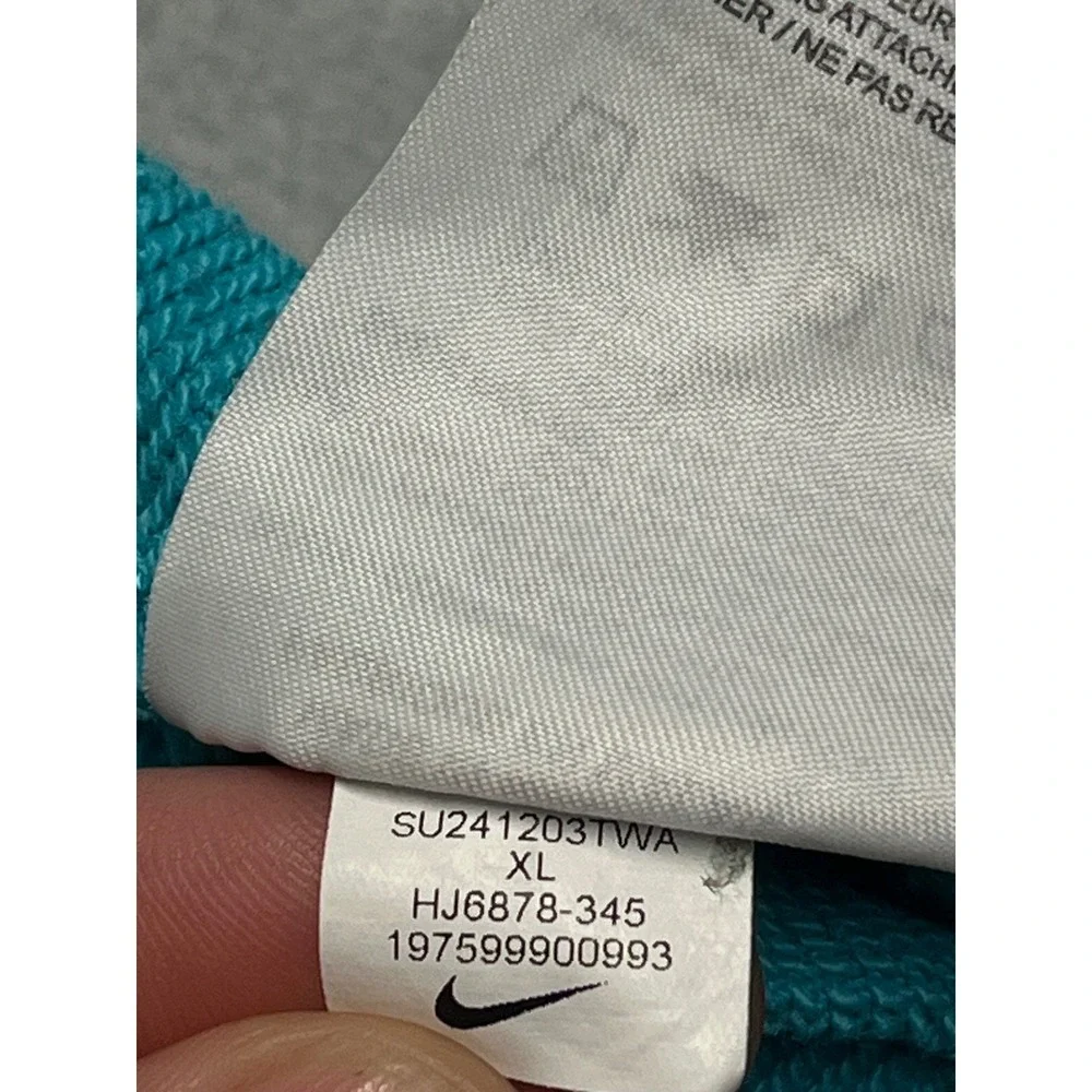 Nike‎ Mens XL The Next Wave Skate Shorts Teal Blue Skeleton Graphic French Terry